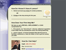 Tablet Screenshot of michiganlemon.com